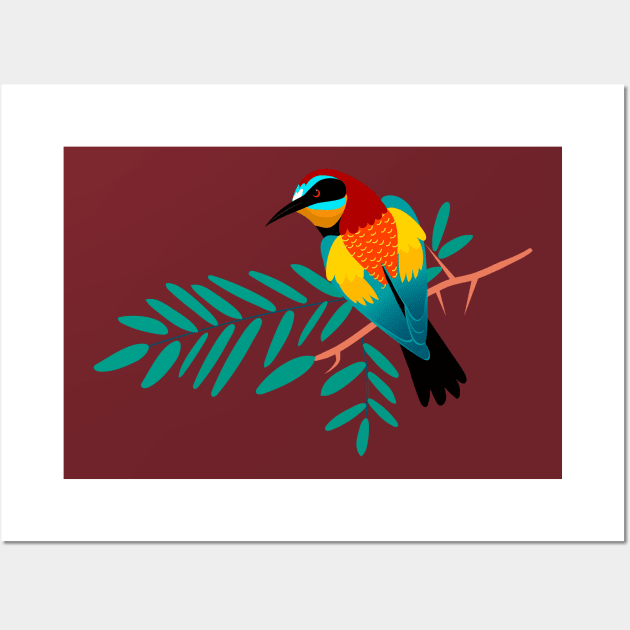 Colorful Bird Wall Art by Mako Design 